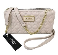 Vera New York Quilted Crossbody Clutch Wallet Clay Ziparound Leana New Orig Tags - £27.25 GBP