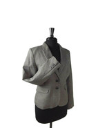 H&amp;M Womens Size 12 Houndstooth Career Blazer Suit Jacket Black Gray Taup... - $293.64 MXN