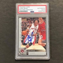 2009-10 Upper Deck NBA Basketball #159 Chris Bosh Signed Card PSA Slabbed Raptor - £158.58 GBP