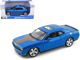2008 Dodge Challenger SRT8 Blue Metallic 1/24 Diecast Car Maisto - £27.41 GBP