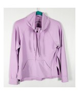 Josie Natori Womens Solstice Zip Pop Over Shirt Size XS Lilac Purple - £20.08 GBP