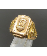 LGB 10K GOLD - Vintage Antique 1960 Class Square Band Ring Sz 11 - GR294 - £465.07 GBP