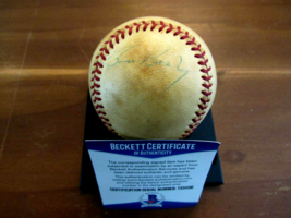 Bruce Bochy Houston Astros Giants Mgr Rookie Signed Auto Feeney Gu Baseball Bas - $197.99