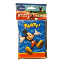 Unique Disney Mickey Mouse Clubhouse Birthday Party Supplies Invitations 8 Ct - £5.49 GBP