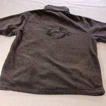 Landway Men's Brown Full Zip Pockets Fleece Jacket Size Medium Measured Chest 47 image 2