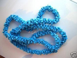 LOVELY AMAZING EXTRAVAGANT TURQUOISE ROPE NECKLACE L27&quot; - $0.00 MXN