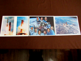 SKYLAB 1, 2 &amp; 3 MISSIONS KERWIN WEITZ BEAN LOUSMA CARR  NASA LITHO PHOTO... - $118.79