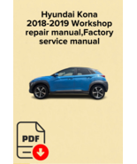Hyundai Kona 2018-2019 Workshop repair manual,Factory service manual,OEM - €15,55 EUR