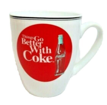 The Coca-Cola Company Coffee Mug Things Go Better With Coke Cup Ceramic - £10.92 GBP