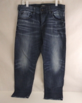 Silver Eddie Men&#39;s Distressed Whiskered Bootcut Jeans Size 33x32 - $17.81