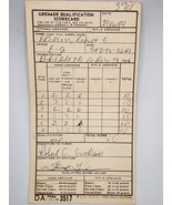 GRENADE QUALIFICATION SCORECARD-Form 1969-1984-Vintage-Ft Bliss Texas-Ex... - $35.33 CAD