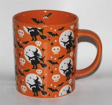 Fig &amp; Fern Embossed Witches Skulls Bats Ghosts Halloween Varied Mugs NEW... - $17.99