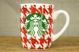 Modern China 2017 Starbucks Coffee Mug 10OZ Original Logo Red Pattern - £14.99 GBP