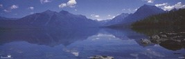 Marc Muench ~ Mountain Lake Slim 12x36 Photography Poster Travel Clouds Reflect - $9.00