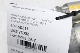 Starter Motor 7631558 Fits 12-19 BMW 640i 76272 image 12