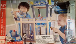 Hape Metro Police Dept Station Jail/Cell Playset Kids/Toddler Pretend Toy 3+ NEW - £82.37 GBP
