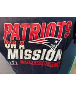 T-shirt Football Men&#39;s L New England Patriots NFL Nike Super Bowl LI On ... - $13.99