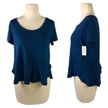 Blue Rayon Blouse NWT XS Gilligan OMalley Womens New Shirt - £3.92 GBP