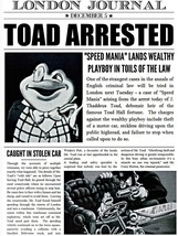 1949 Walt Disney The Adventures Of Ichabod &amp; Mr. Toad Toad Arrested  - £2.38 GBP