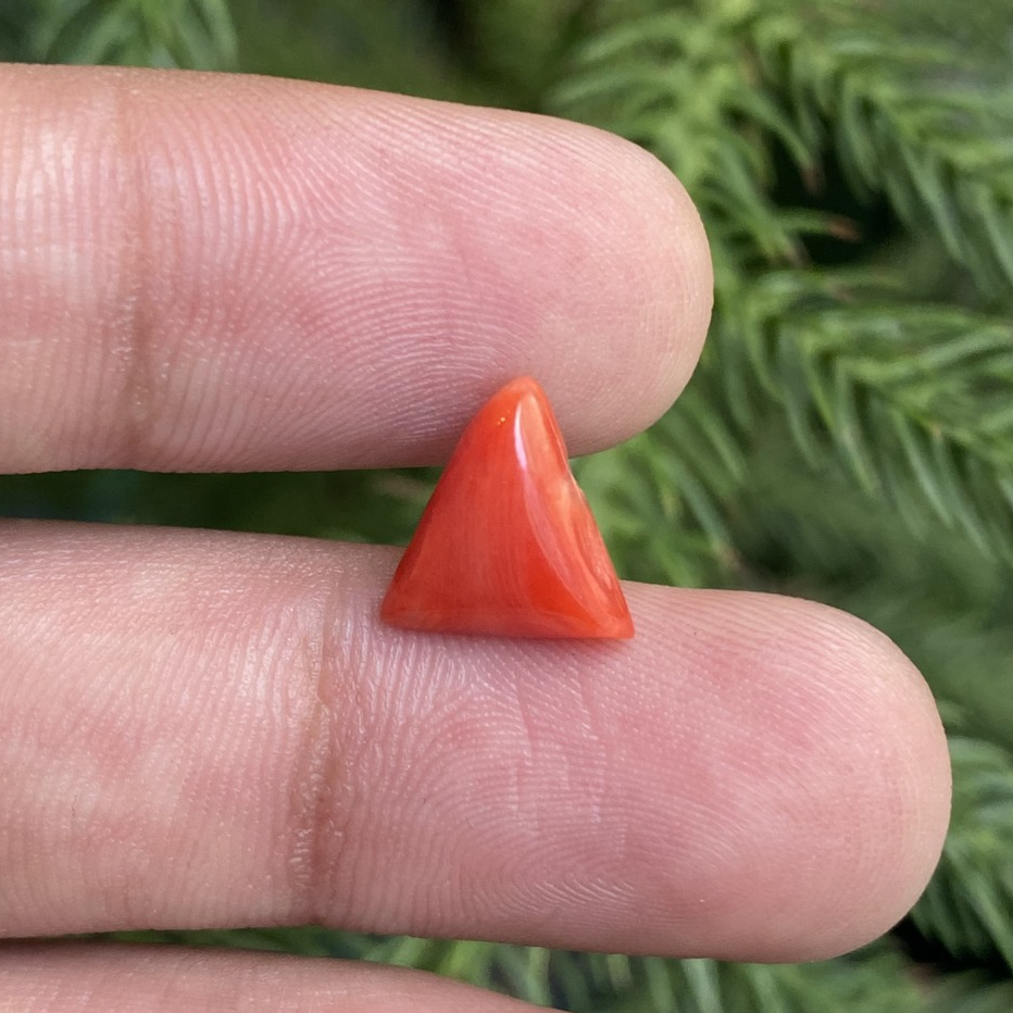 AAA + Natural Coral Gemstone, Gift For Her, Coral Ring, Jewelry Making G... - $9.99