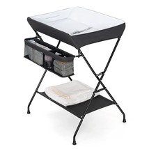 Black Folding  Wide Nursery Diaper Baby  Changing Table - $195.51