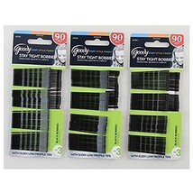 Goody - Stay Tight Bobbies - Black Bobby Pins, 3/90 Count Card, Total: 2... - £9.58 GBP