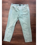 Nine West Gramercy Skinny Ankle Jeans Blue Green Womens Size 16 - £9.30 GBP