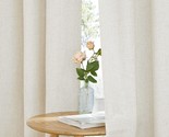 Nicetown Natural Linen Curtains 84 Inch Long 2 Panels Set, Grommet, W55 ... - $36.96