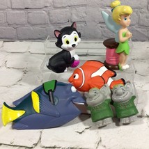 Disney Bath Toys Lot of 6 Figaro Nemo Tinkerbell Frozen Rock Trolls  - $19.79