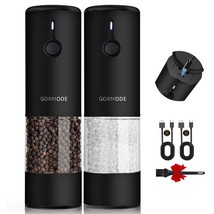 Electric Salt &amp; Pepper Grinder Set (2 Pack) - USB-C Charging with LED Li... - $202.49