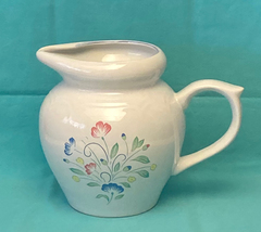 Vintage Hearthside China Floral Expressions pitcher ceramic stoneware flowers - £7.07 GBP