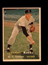 1957 TOPPS #185 JOHNNY KUCKS VGEX YANKEES *NY7652 - $6.62