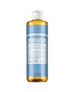 Dr. Bronner&#39;s Un-Scented Baby Mild Pure-Castile Liquid Soap, 475ml Bottle - $337.09 MXN