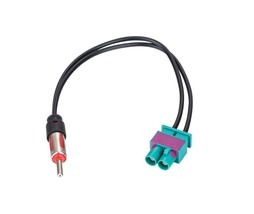 Twin Fakra Male To Aftermarket Radio For Vw Car Audio Parts Skaa-53B - £20.53 GBP