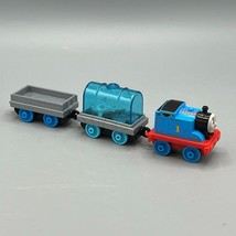 Lot of 3 Thomas &amp; Friends Thomas Engine, Shark Tank &amp; Wagon Small Plastic Trains - £7.75 GBP