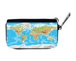 World Physical Map Car Key Case Pouch - $14.90