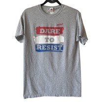 D.A.R.E To Resist Vintage T Shirt Gray Short Sleeve Dare Size Small Gray - £15.73 GBP