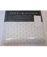 Tommy Hilfiger MELROSE Aqua White Floral Dot 3P Twin Sheet Set - €33,62 EUR