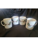 All the Trimmings Japan CHRISTMAS HOLLY Fine Porcelain Round Handle Mug ... - £12.74 GBP