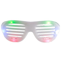 LED Hip Hop Shutter Shades Sunglasses Multicolor - £21.29 GBP