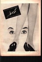 1956 Hanes Women Fashion Seamless Stockings Legs Clothing Vintage Print ... - $24.11