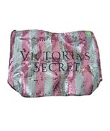 Victoria's Secret Sequence Tote Bag Pink &amp; Silver NWT Limited Edition BE... - $55.75