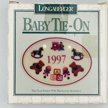 Longaberger Tie-On Baby 1997 Vintage rare New in Box for Basket Handmade in USA - £6.26 GBP