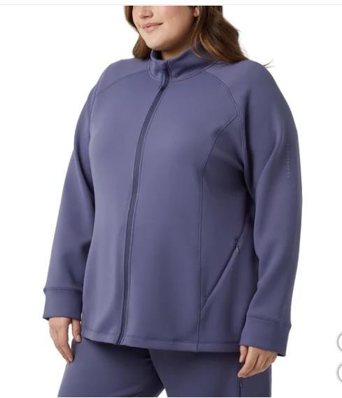 32 Degrees Womens Jacket Blue Full-Zip Pockets Stretch Active Workout Gym Soft Item image 7