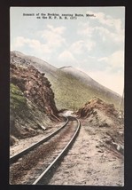 Summit Of The Rockies nearing Butte On The N.P.R.R. Train Tracks PC Keefe Bros. - £5.48 GBP