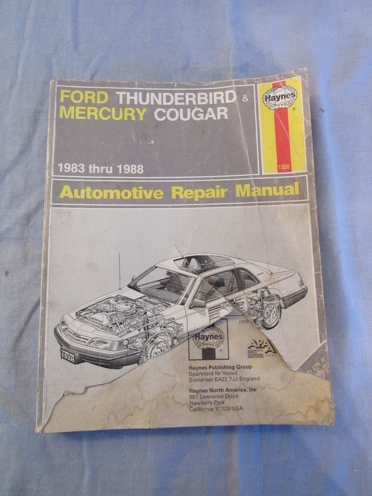 Vintage 1338 New Haynes Repair Manual Ford Thunderbird &amp; Mercury Cougar ... - $7.95