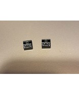 Lego PN3070pb219 - Tile 1 x 1 w/Music Player Pattern - Black - 2 Pcs - New - £2.83 GBP