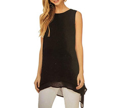 NEW Fever Ladies&#39; Double Layer Tank,Black - $38.45