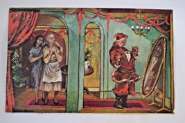 Vintage Art Print Illustration &quot;Getting Ready for Christmas&quot; by Wanters 1940s - £15.49 GBP