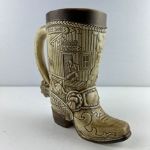 Western Cowboy Boot Commemorative Beer Stein 1981 Ceramarte Brazil - £23.38 GBP